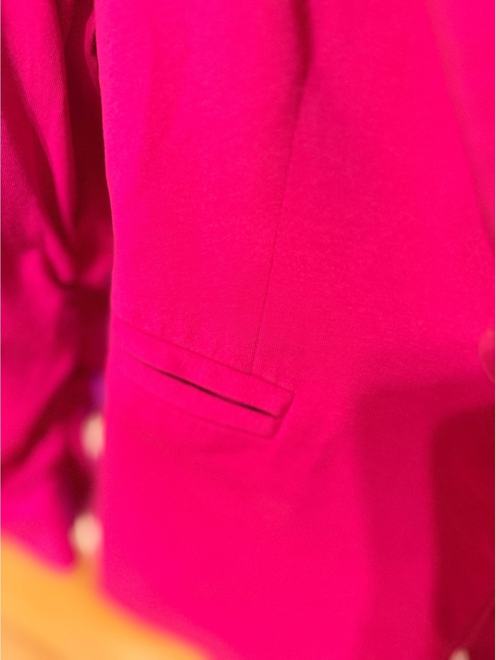 The Limited Pink Women's Blazer with Ruched Sleeves and Striped Lining - Picture 2 of 6